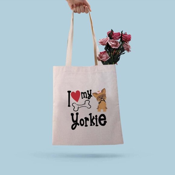 Yorkshire Terrier Tote Bag Dog Lover Gift Unisex Casual Accessory - Picture 5 of 7